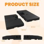 Heavy Duty 4-Piece Umbrella Base for Outdoors