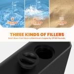 Heavy Duty 4-Pc Umbrella Base for Outdoor Use