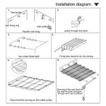 U-Shaped Retractable Umbrella for Patio Shade