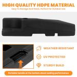 Heavy Duty 4-Piece Umbrella Base for Outdoors