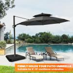 Heavy Duty 4-Pc Umbrella Base for Outdoor Use