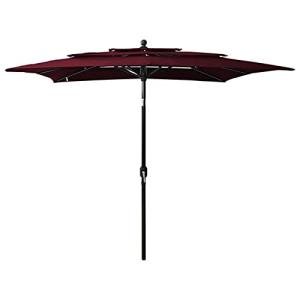Bordeaux Red 2.5x2.5m Outdoor Garden Parasol