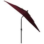 Bordeaux Red 2.5x2.5m Outdoor Garden Parasol