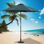 Portable Garden Parasol with Tilt and Crank