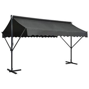 Weather-Resistant Free Standing Patio Awning 400x300 cm