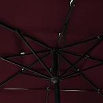 Bordeaux Red 2.5x2.5m Outdoor Garden Parasol