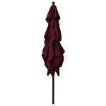 Bordeaux Red 2.5x2.5m Outdoor Garden Parasol