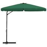 Green 300 cm Outdoor Parasol with Steel Pole