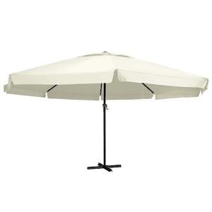 YuuSsea Large Sand White Garden Parasol Umbrella