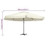 YuuSsea Large Sand White Garden Parasol Umbrella