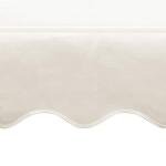 Cream 4x3m Waterproof Patio Umbrella with Steel Frame