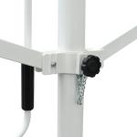 Cream 4x3m Waterproof Patio Umbrella with Steel Frame