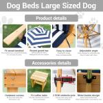 Waterproof Dog Bed Set with Canopy & Table