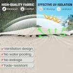 10ft Cantilever Umbrella with 360° Rotation, Beige