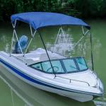Durable Boat Canopy with UV Protection and Brackets