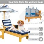 Waterproof Dog Bed Set with Canopy & Table
