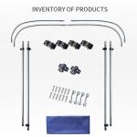 Durable Boat Canopy with UV Protection and Brackets