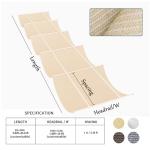 U-Shaped Retractable Sunshade Sail Canopy 9x45 ft