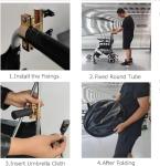 Adjustable Canopy for Wheelchairs - Sunshade and Rain Cover