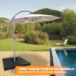 Heavy Duty 4-Piece Umbrella Base for Outdoors