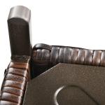 Outsunny Rattan Coffee Table with Umbrella Hole