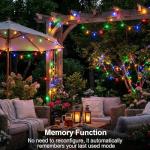 20m Waterproof LED Outdoor Fairy Lights with Remote