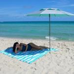 Large 7ft Beach Umbrella with Anchor System