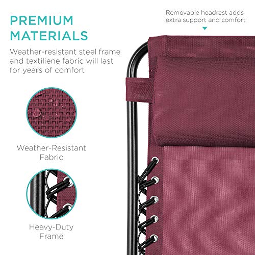 Set of 2 Steel Mesh Zero Gravity Lounge Chairs