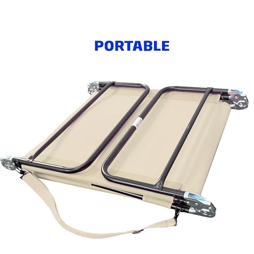 Tan Polyester Pool Chaise Lounge with Reclining Backrest