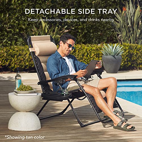 Oversized Padded Zero Gravity Chair for Backyard Lounging