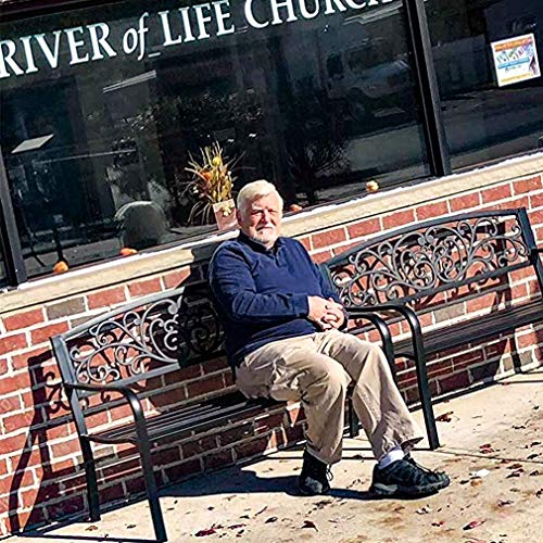 Outdoor Metal Garden Bench for Patio Entryway Work