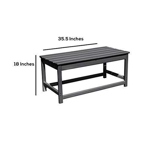 Adirondack Coffee Table for Indoor/Outdoor Living (Bright Turquoise)