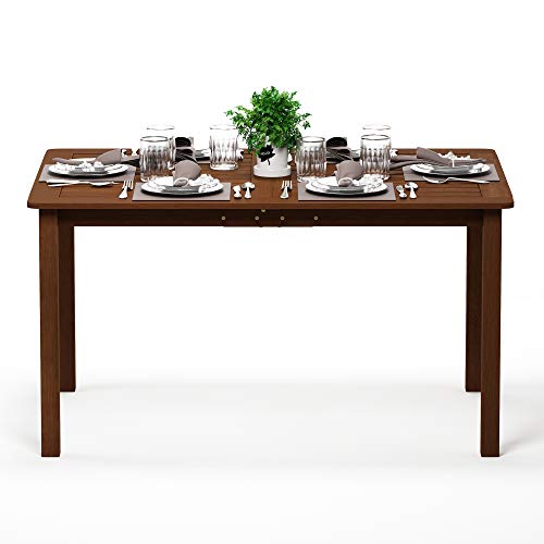 Furinno Tioman Outdoor Dining Table, Natural Rectangular