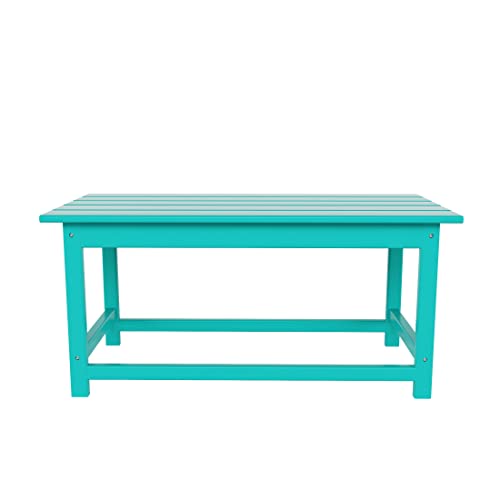 Adirondack Coffee Table for Indoor/Outdoor Living (Bright Turquoise)
