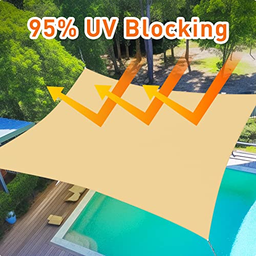 Customizable 10'x13' Sun Shade Sail for Patio Garden