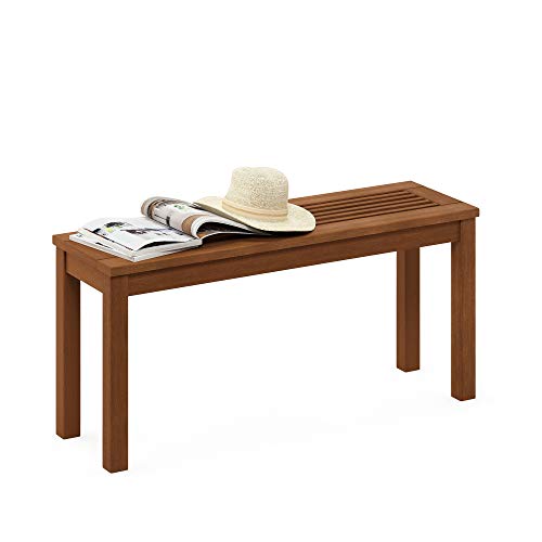 Tioman Outdoor Backless Bench - Natural Wood Finish