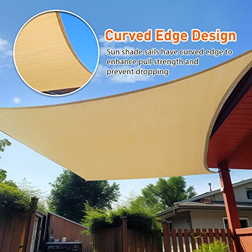 Customizable 10'x13' Sun Shade Sail for Patio Garden