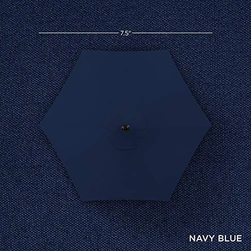 7.5ft Round Navy Blue Outdoor Market Umbrella