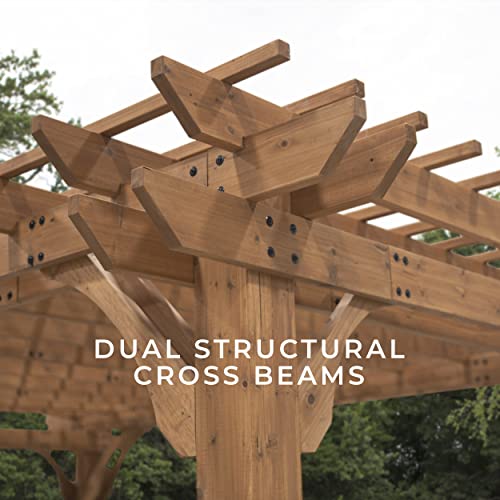Beaumont 16 ft. x 12 ft. Cedar Pergola