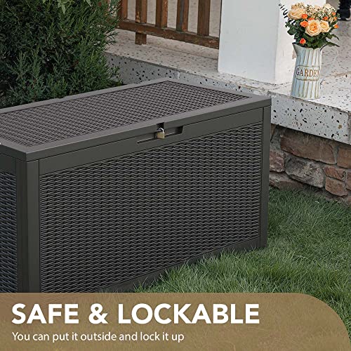 Devoko Waterproof Resin Deck Box for Outdoor Storage
