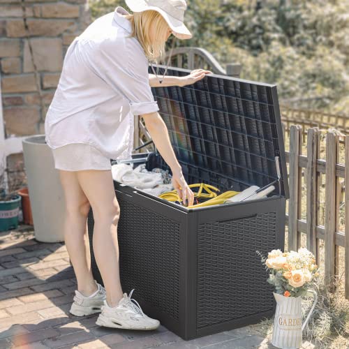 Devoko Waterproof Resin Deck Box for Outdoor Storage