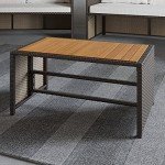 Bayview Rattan Patio Table - Mix and Match