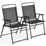 Yaheetech Set of 2 Outdoor Dining Chairs