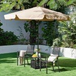 Set of 2 Stackable Black Metal Garden Chairs