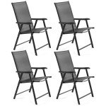 Yaheetech Set of 4 Outdoor Folding Dining Chairs