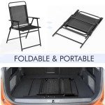 Yaheetech Set of 2 Outdoor Dining Chairs