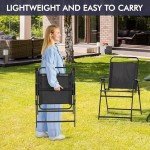 Yaheetech Set of 2 Outdoor Dining Chairs