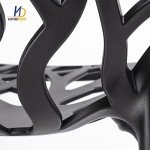 4 Stackable Black Bird's Nest Chairs for Garden