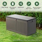 Versatile 270L Outdoor Storage Box - Weatherproof Utility Chest