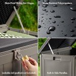 Versatile 270L Outdoor Storage Box - Weatherproof Utility Chest